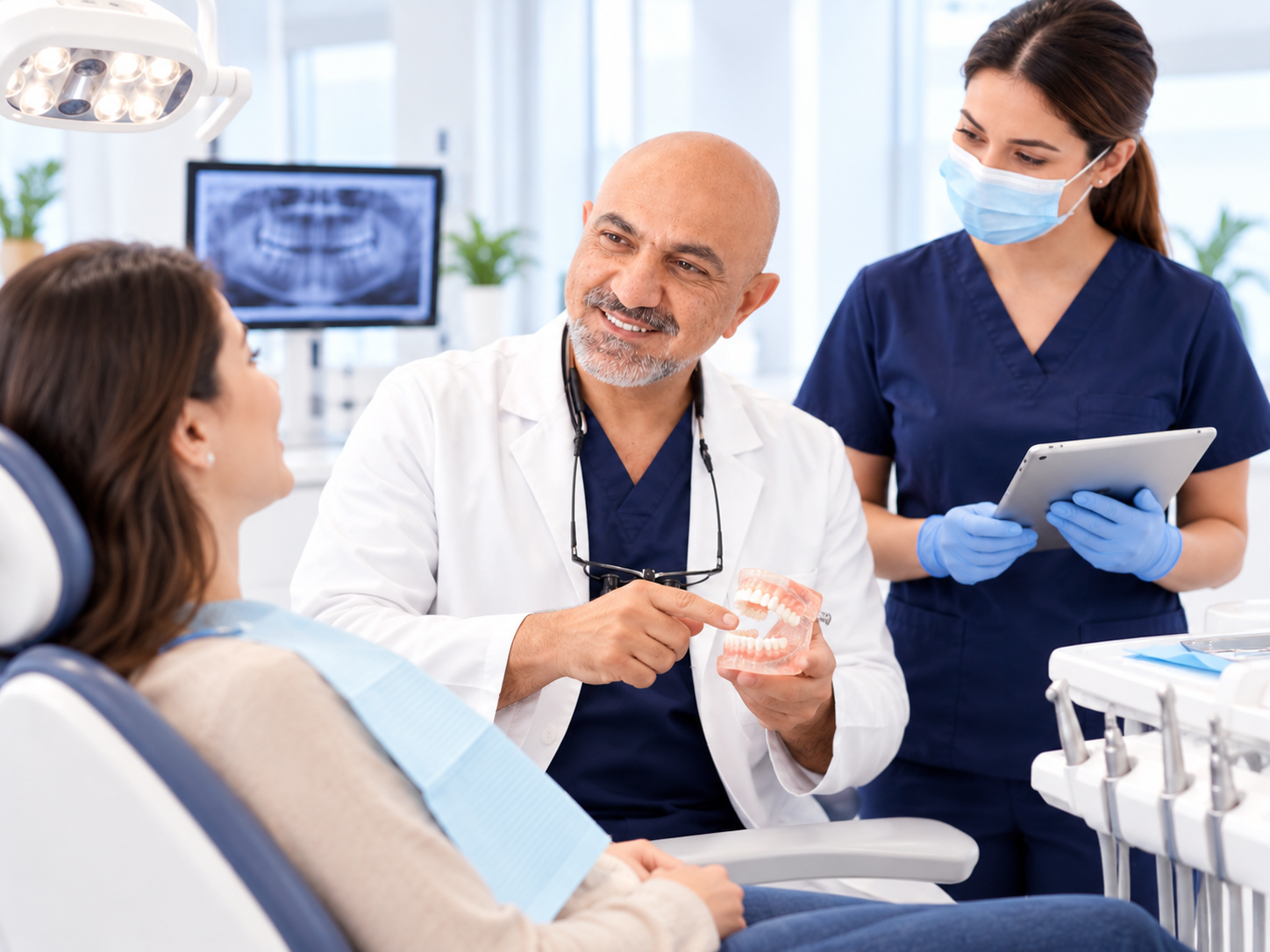 Persönliche Implantat-Beratung mit Dr. Sales und Team