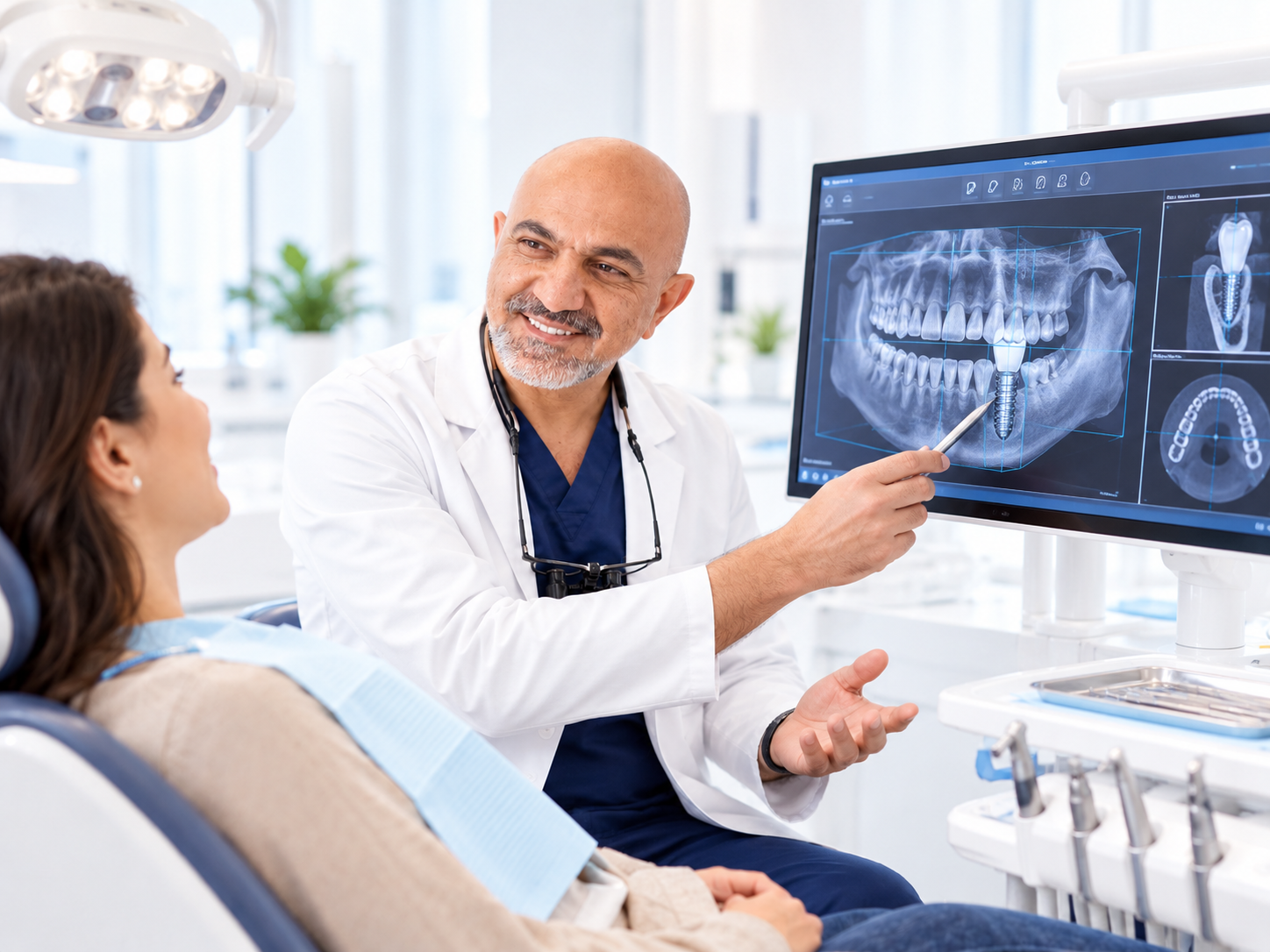 Digitale Implantatplanung mit Röntgen- und 3D-Diagnostik